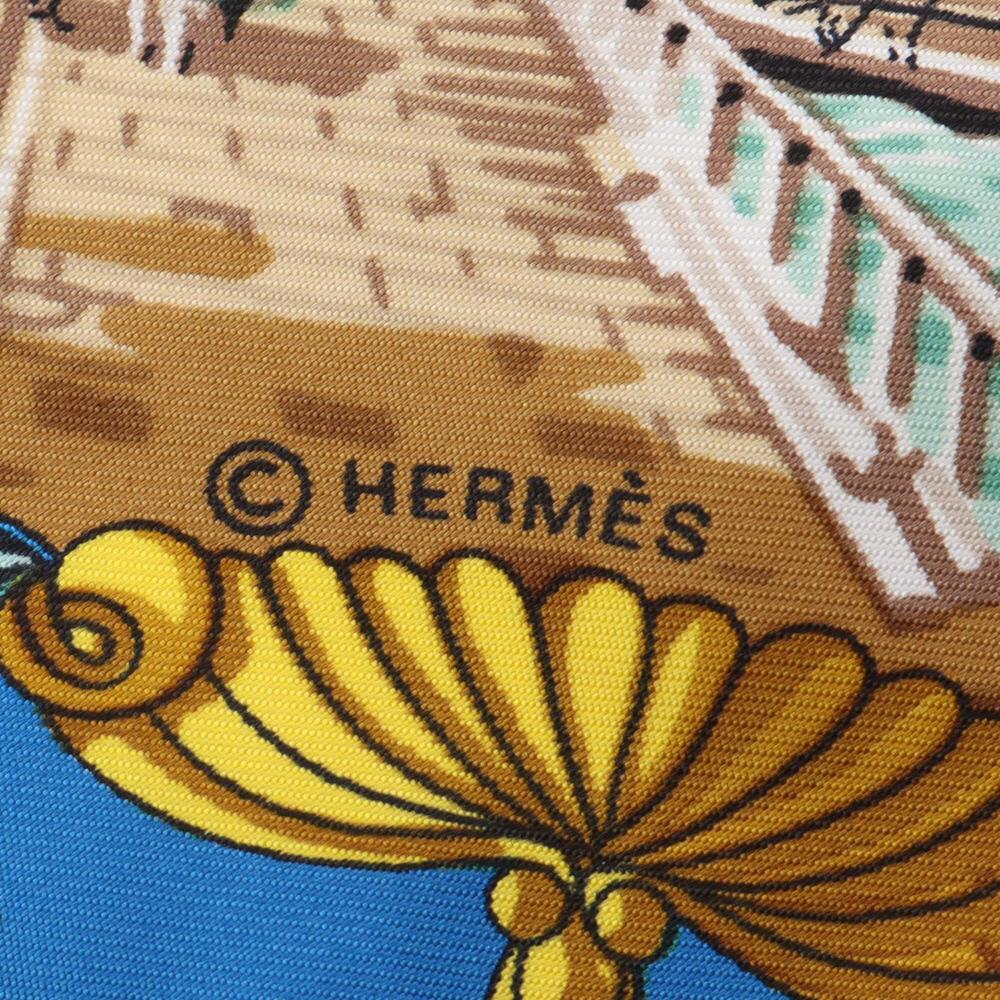 Hermes Carre 90 L'ENTENTE CORDIALE Scarf/Muffler, Silk, Women's, Red/Multicolor - Picture 2 of 5